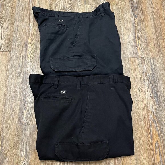 Two Pairs Of Cintas Cargo Work Pants - Men Size 38x32 - Comfort Flex - Picture 1 of 7